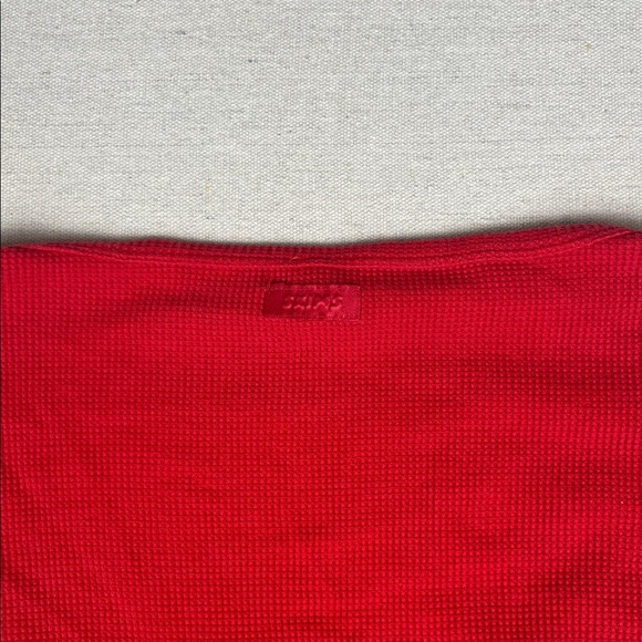 Skims waffle Henley in red
Size: Large - Picture 4 of 4